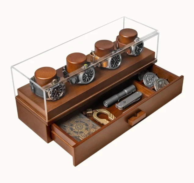 Holme & Hadfield Watch Display Case for 4 Watches